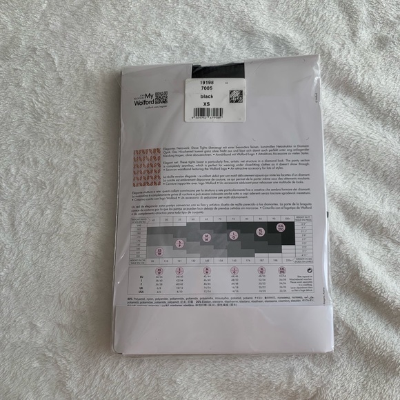 Wolford Black Mesh Tights - Picture 2 of 3